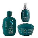 ALFAPARF Kit  Shampoo + Mascarilla + Fluido Reconstrucción Semi di lino