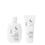 ALFAPARF Kit Shampoo y Acondicionador Diamond Iluminador Semi di lino