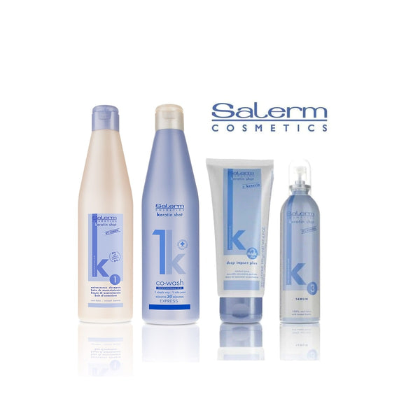 SALERM Pack Completo Alisado progesivo Keratin Shot Co-Wash