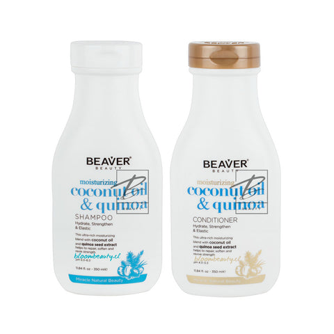 Beaver® Kit Shampoo y Acondicionador Coconut Oil & Quinoa