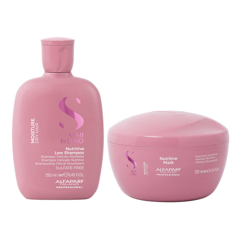 ALFAPARF Kit  Shampoo + Mascarilla Nutrición Semi di lino