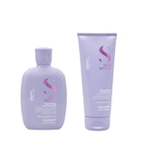 ALFAPARF Shampoo + Acondicionador Alisador Cabellos Rebeldes Semi Di Lino Smooth