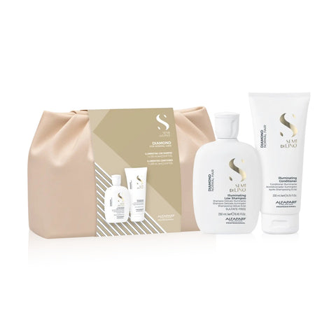 ALFAPARF Shampoo + Acondicionador Diamond + Estuche Regalo