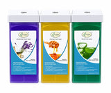 Pack Cartucho Cera Profesional Roll-on 100g 6 Unid + Bandas