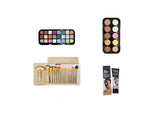 Kit Maquillaje Completo, Paletas, Manta 24 Pinc, Mascara