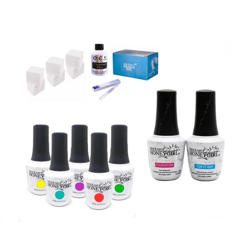 Kit Esmaltado Permanente Básico Con 5 Esmaltes