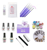 Kit Esmaltado Permanente Nails Art, Diseño Uñas, Manicura