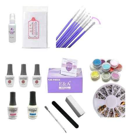 Kit Esmaltado Permanente Nails Art, Diseño Uñas, Manicura