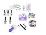 Kit Esmaltado Permanente Nails Art (diseño) Lampara Led 6w