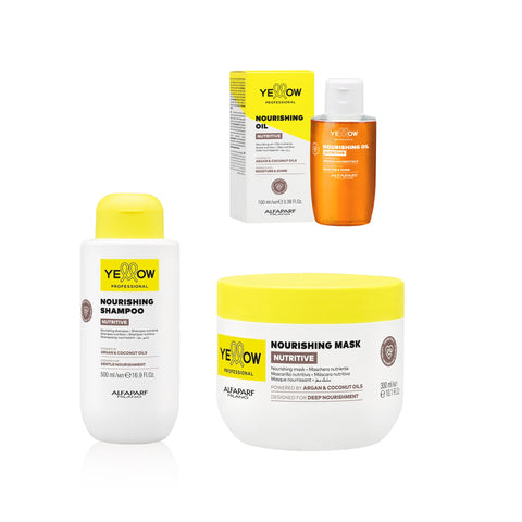 Kit Shampoo + Mask + Serum Nutrición Profunda YELLOW