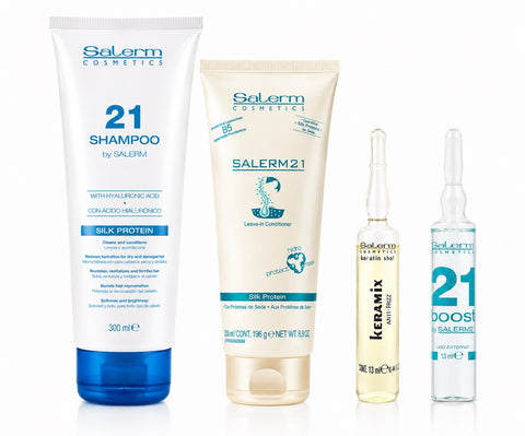 SALERM 21 Kit Shampoo + Crema 250ML + Keramix + Boost
