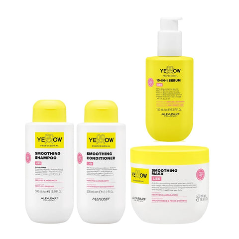 Shampoo + Acondicionador + Mascarilla + Serum Antifrizz YELLOW