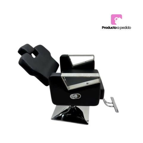 Sillon de barberia reclinable negro