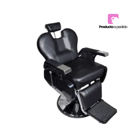 Sillón Barbero Neumático (Negro) Barbería Peluquería Spa