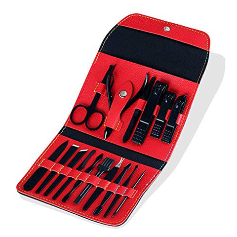 Set Herramientas Cejas, Manicure, Pedicure Profesional Best Quality, Estuche