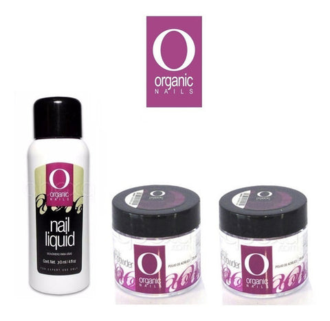 Original Kit Organic Nails Monomero 30ml+2polimero,acrilicas