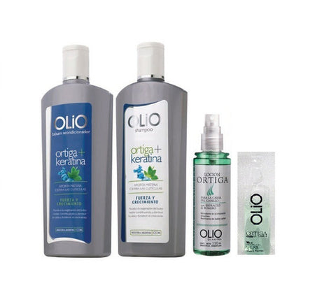 Pack Ortiga Más Keratina, Caída Del Cabello Olio, Uso Diario