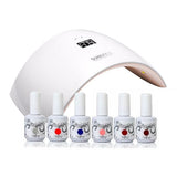 Kit De Esmaltado Permanente De Uñas Lampara Led 24w