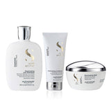 ALFAPARF Kit Shampoo, Acondicionador  y Mascara Diamond Iluminador Semi di lino
