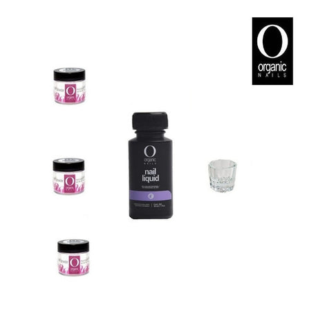Original Kit Uñas Acrílicas Organic Nails (polimero Y Mono)