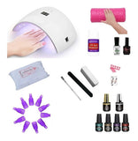Kit Esmaltado Permanente Lámpara Led Uv 42 W, Manicure