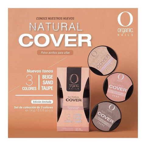 Organic Nails Polimero Cover 14grs, polvo acrílico