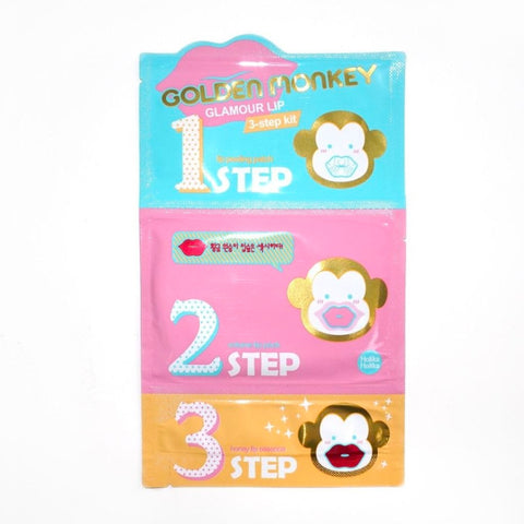 [Holika Holika] Golden Monkey Glamour Lip 3-Step Kit