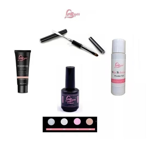 Kit Polygel + Pincel Polygel + Primer o Ultra Bond + Slip Solution o Cleanser