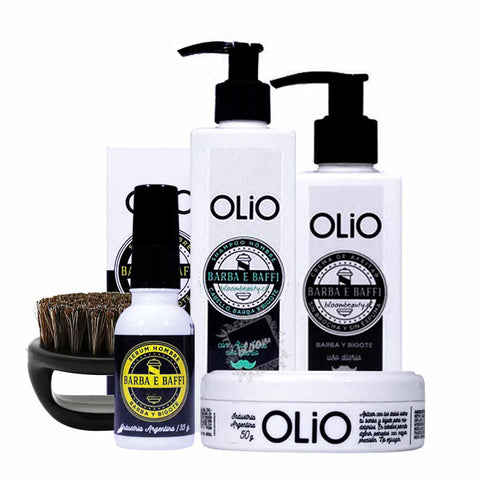 Kit Barba e Baffi OLIO + Cepillo de Barba