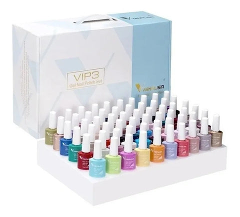 Venalisa® VIP3 Kit Esmaltes Permanente 65 PCS+ Carta