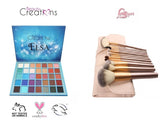 Set Maquillaje Paleta Beauty Creations + 12 Pinceles