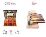 Set Maquillaje Paleta Beauty Creations + 12 Pinceles