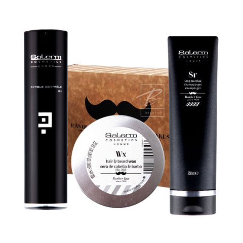 SALERM Homme Pack Barba Crema + Shampoo + Cera