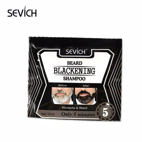 Sevich® Shampoo barba Negro 15ml x 10un