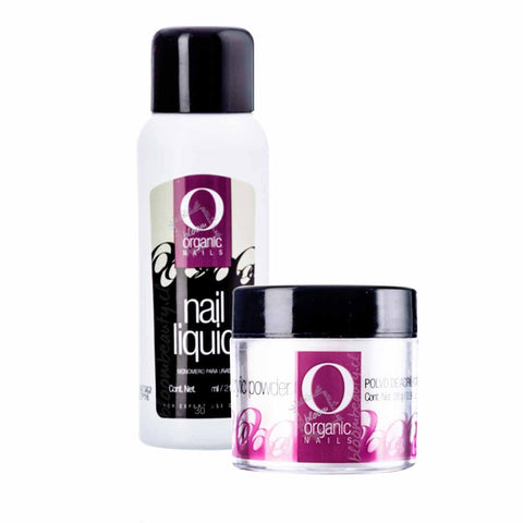 Kit Organic Nails, Monomero 30ml+polimero 28g