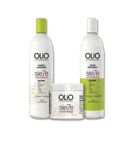 Olio Pack Shampoo + Acondicionador + Crema 7 Vitaminas