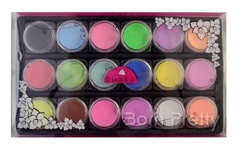 Set de polvos acrílicos 18 colores