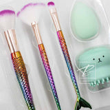 Anguoer® Kit Para Maquillaje Brochas Con Esponjas