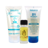 SALERM 21 Kit mini Shampoo + crema + aceite de argan biokera